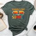 Retro Schools Out For Summer Last Day Of School Teacher Boy Bella Canvas T-shirt Heather Forest