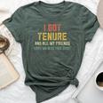 Retro Tenure Professor Tenured Teacher From Bella Canvas T-shirt Heather Forest