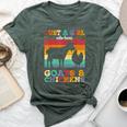 Retro Vintage Just A Girl Who Loves Chickens & Goats Farmer Bella Canvas T-shirt Heather Forest