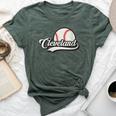 Retro Vintage Ohio Hometown Pride Cleveland Baseball Sports Bella Canvas T-shirt Heather Forest