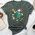 Robot And Doughnuts Donut Robot Bella Canvas T-shirt Heather Forest