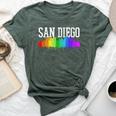 San Diego Skyline Rainbow Gay Pride Month California Bella Canvas T-shirt Heather Forest