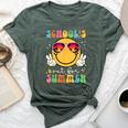 School's Out For Summer Teacher Last Day Of School Groovy Bella Canvas T-shirt Heather Forest