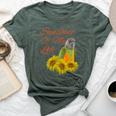 Senegal Parrot Sunshine Sunflower Bella Canvas T-shirt Heather Forest