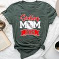 Senior Mom 2024 Track And Field Class Of 2024 Mom Graduation Bella Canvas T-shirt Heather Forest