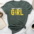 Shoot Like A Girl Basketball Girl Basketball Bella Canvas T-shirt Heather Forest