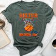 Sister Of The Birthday Boy Basketball Birthday Family Party Bella Canvas T-shirt Heather Forest