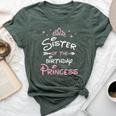 Sister Of The Birthday Princess Toddler Kid Girl Family Cute Bella Canvas T-shirt Heather Forest