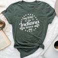 My Sister In Indiana Loves Me Indiana Sister Bella Canvas T-shirt Heather Forest