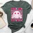 Six Is A Vibe Groovy 6Th Birthday 6Yr Old 6 Year Old Girls Bella Canvas T-shirt Heather Forest