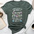 Soccer Player Mom For Women Bella Canvas T-shirt Heather Forest