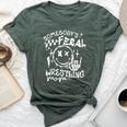 Somebody's Feral Wrestling Mom Retro Mama Life Mother's Day Bella Canvas T-shirt Heather Forest