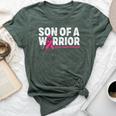 Son Of A Warrior Breast Cancer Awareness Pink Ribbon Mom Bella Canvas T-shirt Heather Forest
