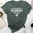 Soon To Be Grandma 2025 Promoted To Grandma Est 2025 Bella Canvas T-shirt Heather Forest