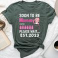 Soon To Be Mommy Est 2023 Baby Shower Girl Loading Family Bella Canvas T-shirt Heather Forest