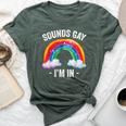 Sounds Gay I'm In Rainbow Lgbt Pride Gay Bella Canvas T-shirt Heather Forest