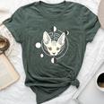 Sphynx Cat Moon Phase Gothic Bella Canvas T-shirt Heather Forest