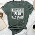 Straight Outta 8Th Grade Class Of 2024 Graduation Graduate Bella Canvas T-shirt Heather Forest