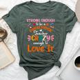 Strong Enough To Be Preschool Teacher Crazy Enough Love It Bella Canvas T-shirt Heather Forest
