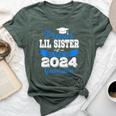 Super Proud Little Sister Of 2024 Graduate Awesome Family Bella Canvas T-shirt Heather Forest