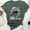 Talk Derby To Me Derby Day 2024 Horse Racing For Women Bella Canvas T-shirt Heather Forest