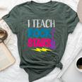 I Teach Rockstars Orchestra Music Teacher Back To School Bella Canvas T-shirt Heather Forest