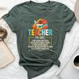 Teacher Definition Teaching School Teacher Bella Canvas T-shirt Heather Forest