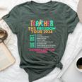 Teacher The Freedom Tour School's Out For Summer Last Day Bella Canvas T-shirt Heather Forest