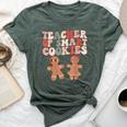 Teacher Of Smart Cookies Retro Groovy Gingerbread Bella Canvas T-shirt Heather Forest
