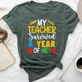My Teacher Survived A Year Of Me End Of School Year Bella Canvas T-shirt Heather Forest
