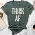 Thick Af Sports Workout Man Woman Thick Af Bella Canvas T-shirt Heather Forest