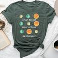 Three Eclipse To Learn Science Teacher Space Bella Canvas T-shirt Heather Forest