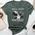 Tin Man Art-Well Oiled Machine Retro Wizard Of Oz Bella Canvas T-shirt Heather Forest