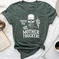 Truck You Mother Trucker Truck Driver Bella Canvas T-shirt Heather Forest