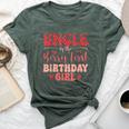 Uncle Of The Berry First Birthday Girl Strawberry Family Bella Canvas T-shirt Heather Forest
