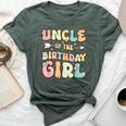 Uncle Of The Birthday Girl Matching Family Birthday Bella Canvas T-shirt Heather Forest