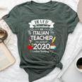 Never Underestimate An Italian Teacher Who Survived 2020 Bella Canvas T-shirt Heather Forest
