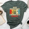 Never Underestimate A Woman With Dj Skills Bella Canvas T-shirt Heather Forest