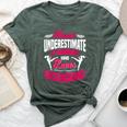 Never Underestimate A Woman Who Loves Kickboxing Kickboxer Bella Canvas T-shirt Heather Forest