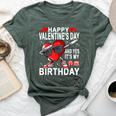 Valentine Birthday Girls Born On Valentines Day Bella Canvas T-shirt Heather Forest