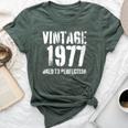 Vintage 1977 Birthday Retro Style Bella Canvas T-shirt Heather Forest