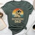 Vintage Chicken Dad Chicken Lovers Daddy Father's Day Bella Canvas T-shirt Heather Forest
