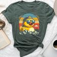 Vintage Cool Duck With Sunglasses & Mountain View Bella Canvas T-shirt Heather Forest