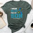 I Wear Blue For My Son Autism Awareness Month Mom Dad Bella Canvas T-shirt Heather Forest