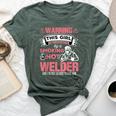 Welder Wife Welder Girlfriend Birthday Bella Canvas T-shirt Heather Forest