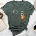 Woah Sloth Solar Eclipse 2024 Eclipse Sloth Bella Canvas T-shirt Heather Forest