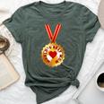 World's Best Mom Gold Medal Mother's Day Bella Canvas T-shirt Heather Forest