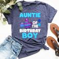 Auntie Of The Birthday Boy Llama Family Party Decorations Bella Canvas T-shirt Heather Forest