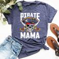 Family Skull Pirate Mama Jolly Roger Crossbones Flag Bella Canvas T-shirt Heather Forest