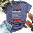 5 Things You Should Know About My Wife Husbandidea Bella Canvas T-shirt Heather Navy